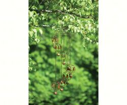 Cedar Waxwing Spiral Flamed Hanging Mobile
